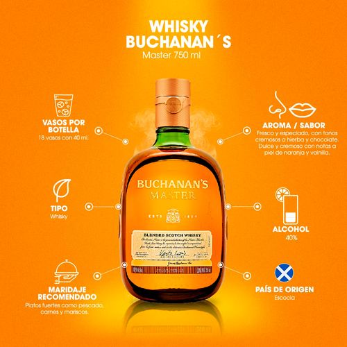 Whisky Buchanan's Master 750 ml