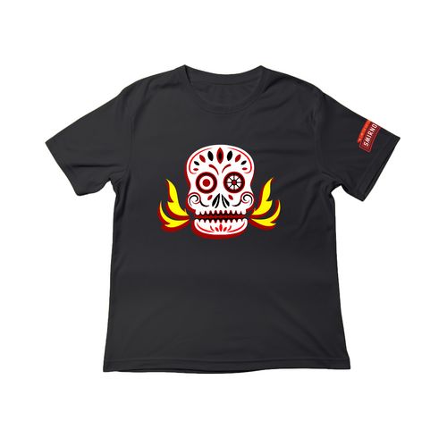 Playera Negra Unisex Spicy Tamarind Smirnoff Skull