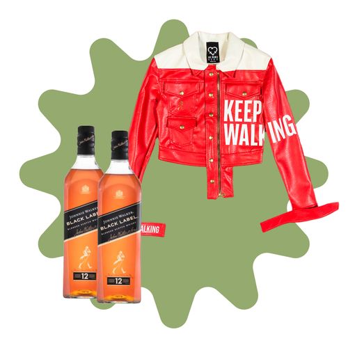 Combo Johnnie Walker Style Black: 2 Black Label + Chamarra Roja