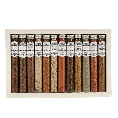 Sales De Cocteleria - Caja Madera (12 Tubos)