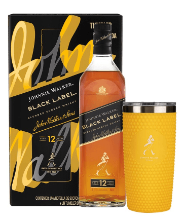 Whisky J.W. Black Label + Tumbler de Johnnie Walker 750 ML