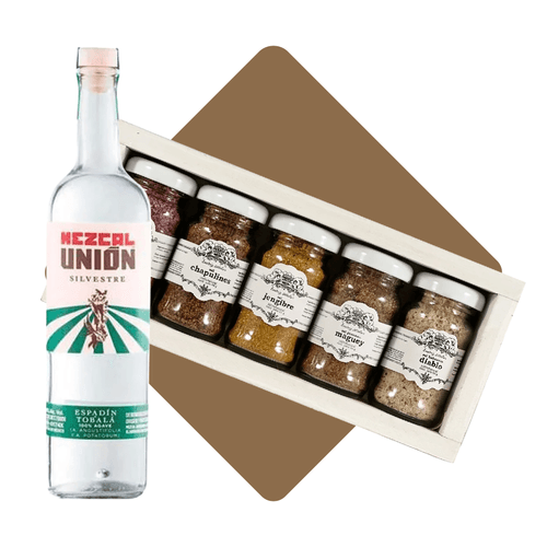 Combo: Mezcal Unión Silvestre + 5 sales gourmet