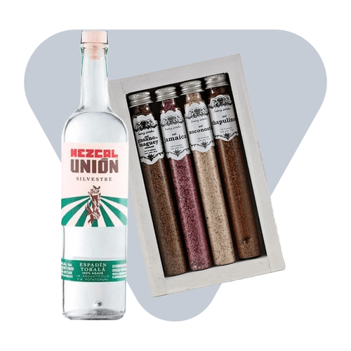 Combo: Mezcal Unión Silvestre + 4 sales gourmet