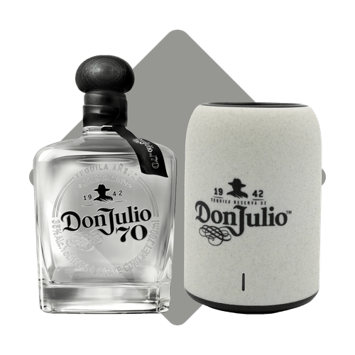 Tequila Don Julio 70 Añejo Cristalino 700 ml + Bocina Exclusiva Don Julio 1942