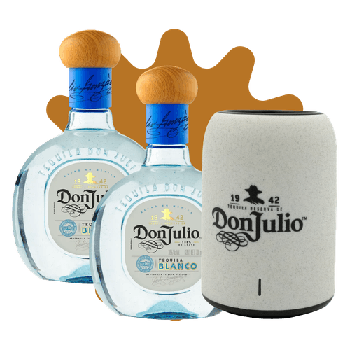 Combo: 2 Tequilas Don Julio Blanco 700 ml + Bocina Exclusiva Don Julio 1942