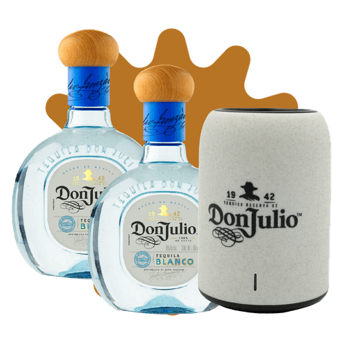 2 Tequila Don Julio Blanco 700 ml + Bocina Exclusiva Don Julio 1942