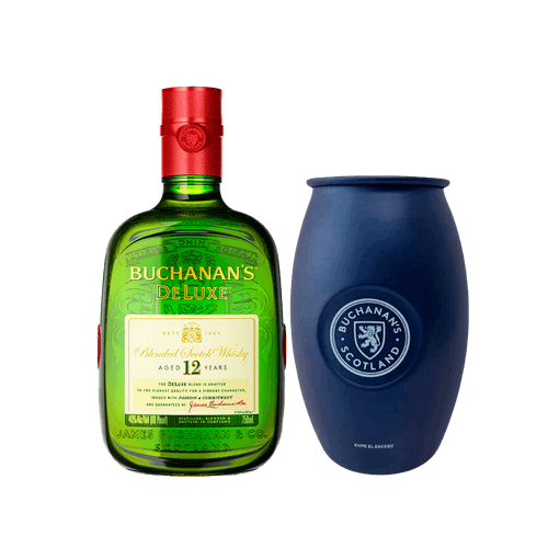 Combo: Buchanans Deluxe 12 Años 750 ml + Vaso Edición Limitada NFL