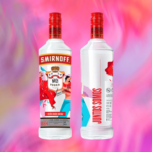 Vodka Smirnoff No.21 1L Pride Edition - Unidxs en orgullo