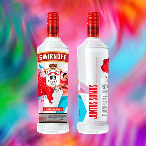Vodka Smirnoff No.21 1L Pride Edition - Unidxs en orgullo