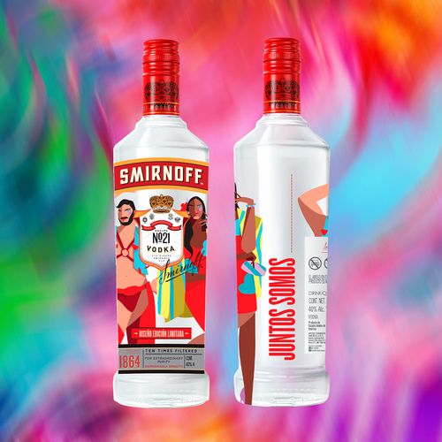 Vodka Smirnoff No.21 1L Pride Edition - Fuego que nos une