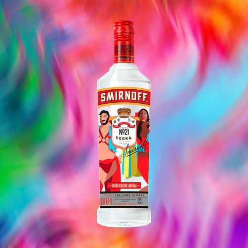 Vodka Smirnoff No.21 1L Pride Edition - Fuego que nos une
