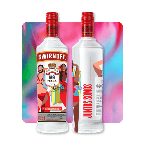 Vodka Smirnoff No.21 1L Pride Edition - Fuego que nos une
