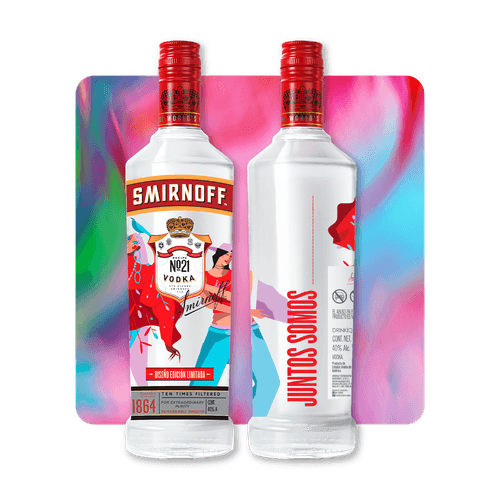 Vodka Smirnoff No.21 1L Pride Edition - Unidxs en orgullo