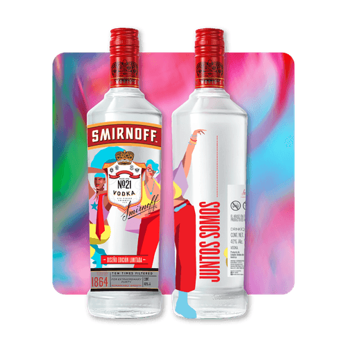 Vodka Smirnoff No.21 1L Pride Edition - Sin límites